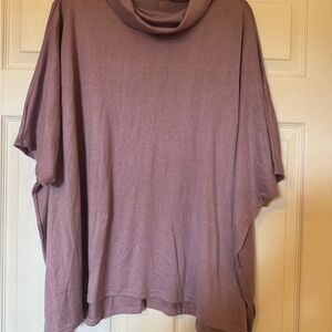 Pixi + Ivy Oversized Mauve Turtleneck Top M/L